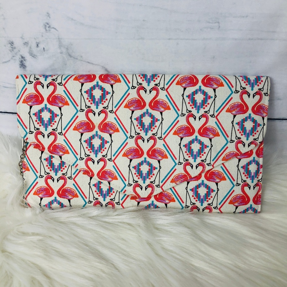 CLUTCH | Flamingo Shoulder Clutch Purse-646